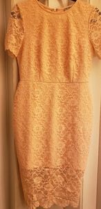 🎉 3/$20 Blush Pink mid length floral dress